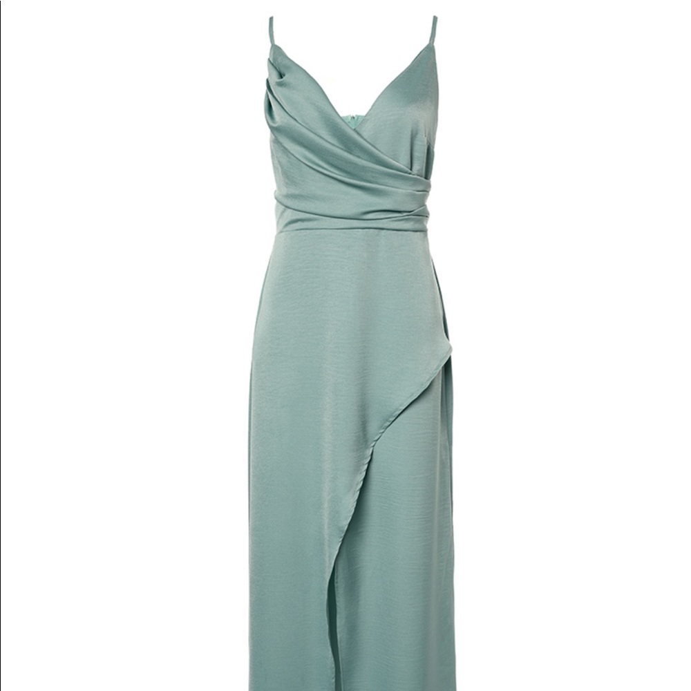 Sage green maxi dress from chic me!